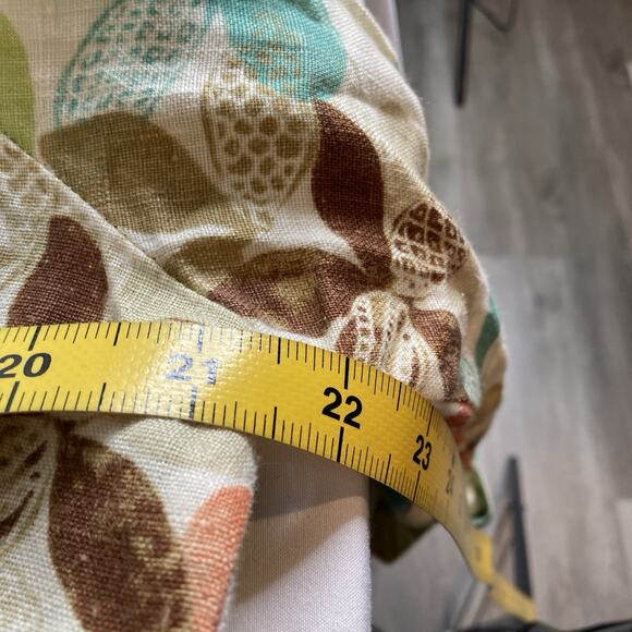 Hot Cotton Womens Floral Linen Button Up Shirt Size M Lagenlook Art To Work Boho - Picture 4 of 12
